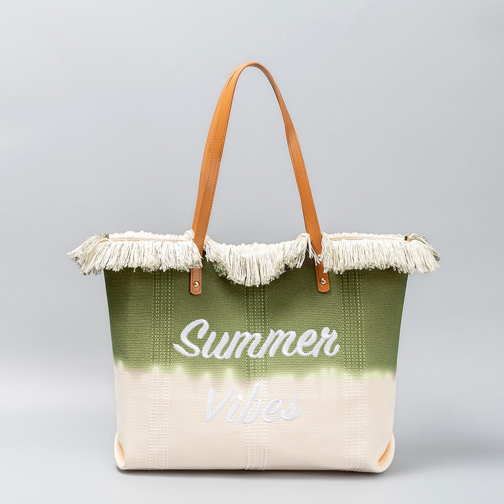 Summer Vibes Canvas Tote Bag