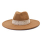 Flat Brim Straight Brim Jazz Hat