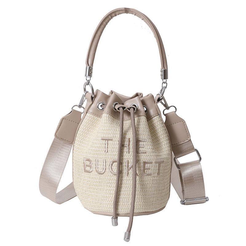 Straw Bucket Bag