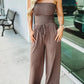 Strapless Wide Leg Jumpsuit-9 Colors