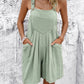 Solid Color Cotton and Linen Jumpsuit