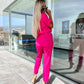 Elegant Solid Color Jumpsuit