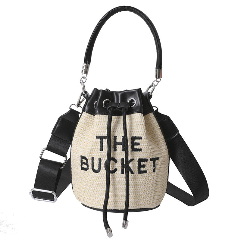 Straw Bucket Bag