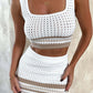 Stretch Knit Two-Piece Set