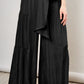 Boho Strappy Elastic Waist Wide Leg Pants