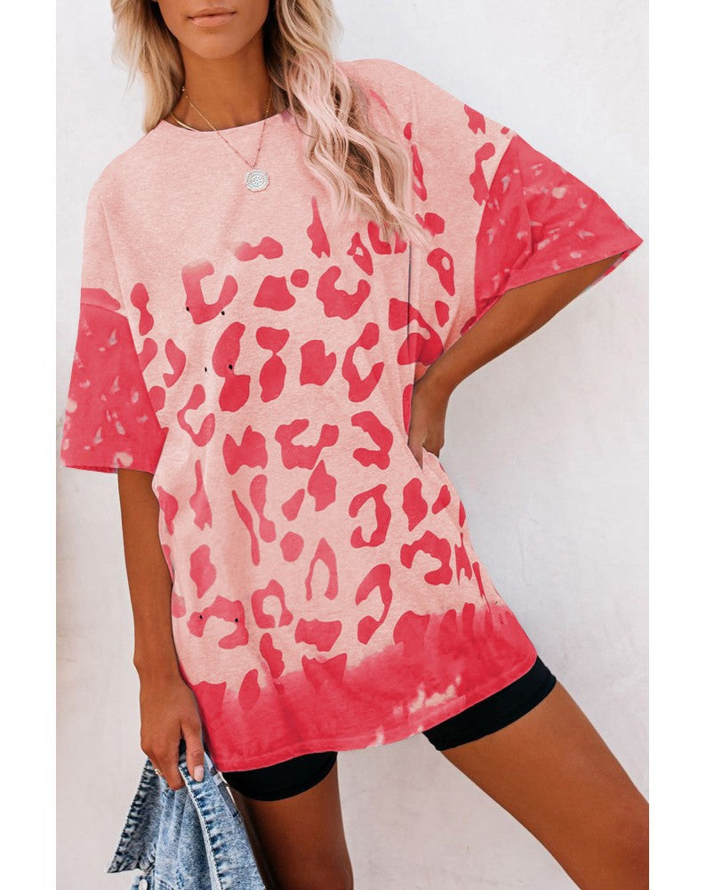 Oversized Leopard Print T-shirt