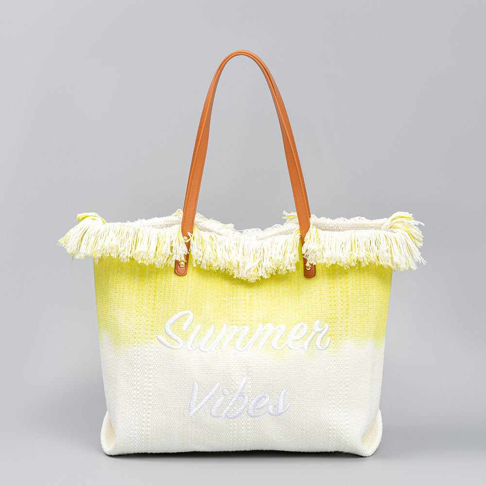 Summer Vibes Canvas Tote Bag