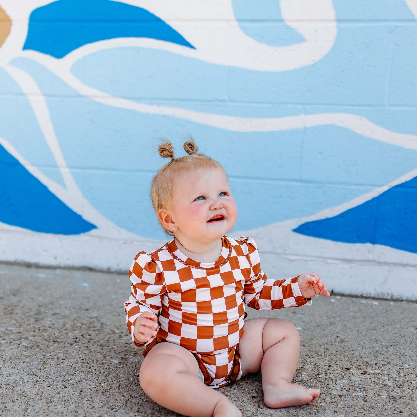 Kid's Plaid Swimsuit