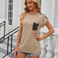 Leopard Print Pocket T-shirt