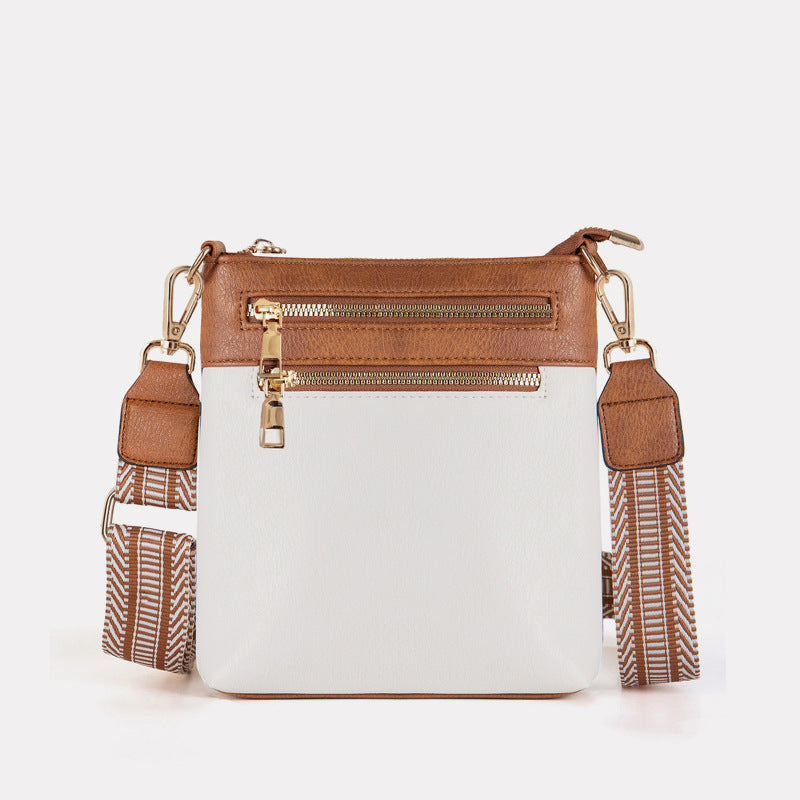 Retro Contrast Crossbody Bag