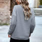 Crew Neck Textured Cozy Sweater