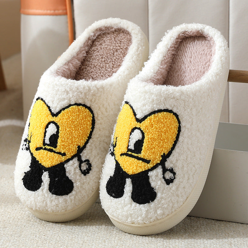 Loving Couple Cotton Slippers