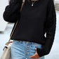 Crew Neck Textured Cozy Sweater