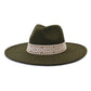 Flat Brim Straight Brim Jazz Hat