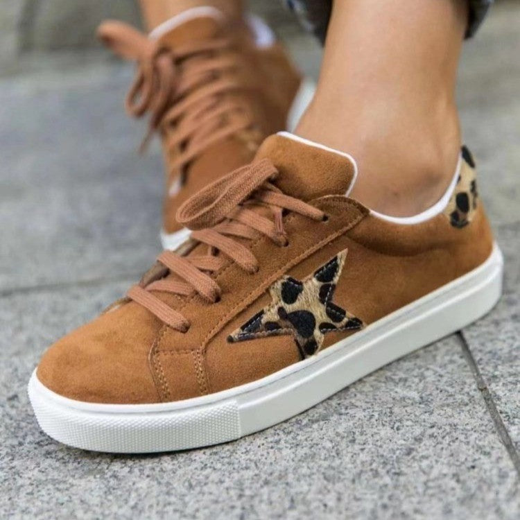 Fashion Color Block Star Sneakers