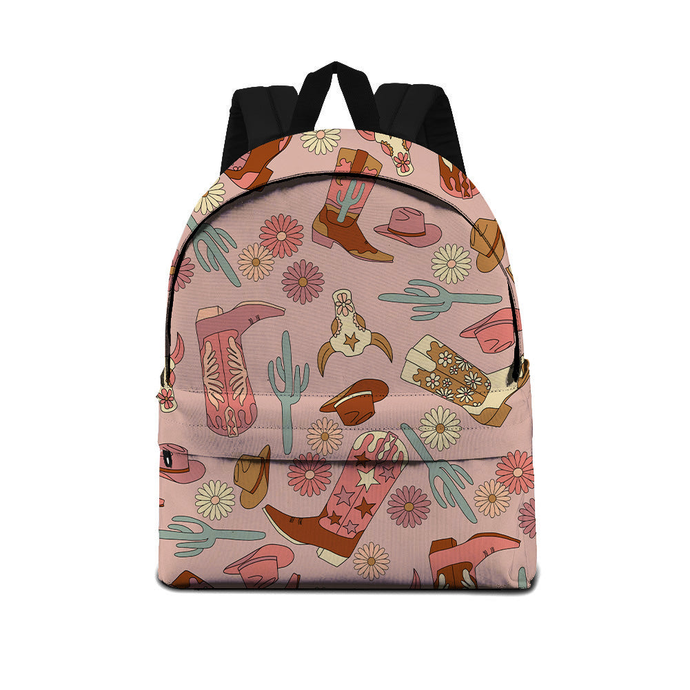 Printed Backpack