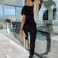 Elegant Solid Color Jumpsuit