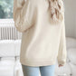 Crew Neck Textured Cozy Sweater