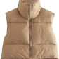 Zipper Vest Puffer Coat