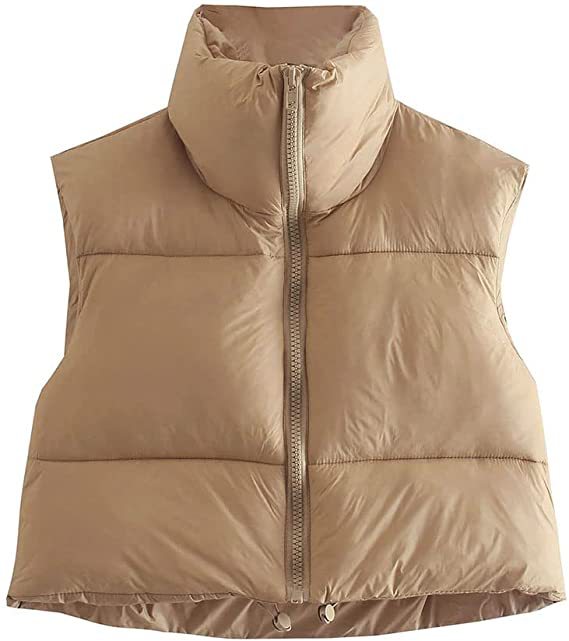 Zipper Vest Puffer Coat