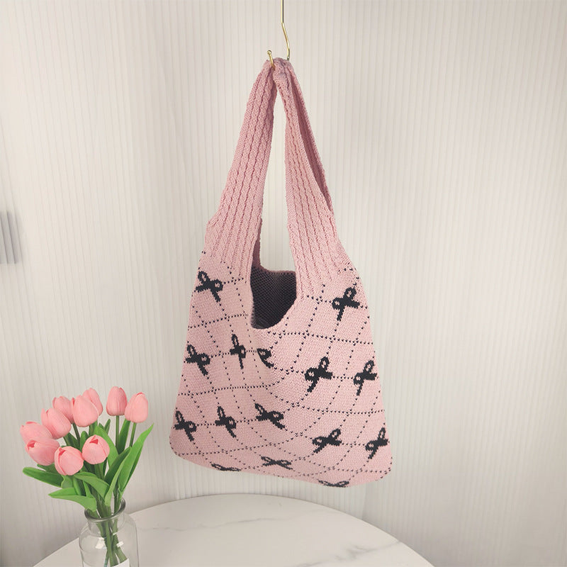 Knitted Bag Bow Bag