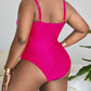 Plus Size One Piece Hollow Swimsuit