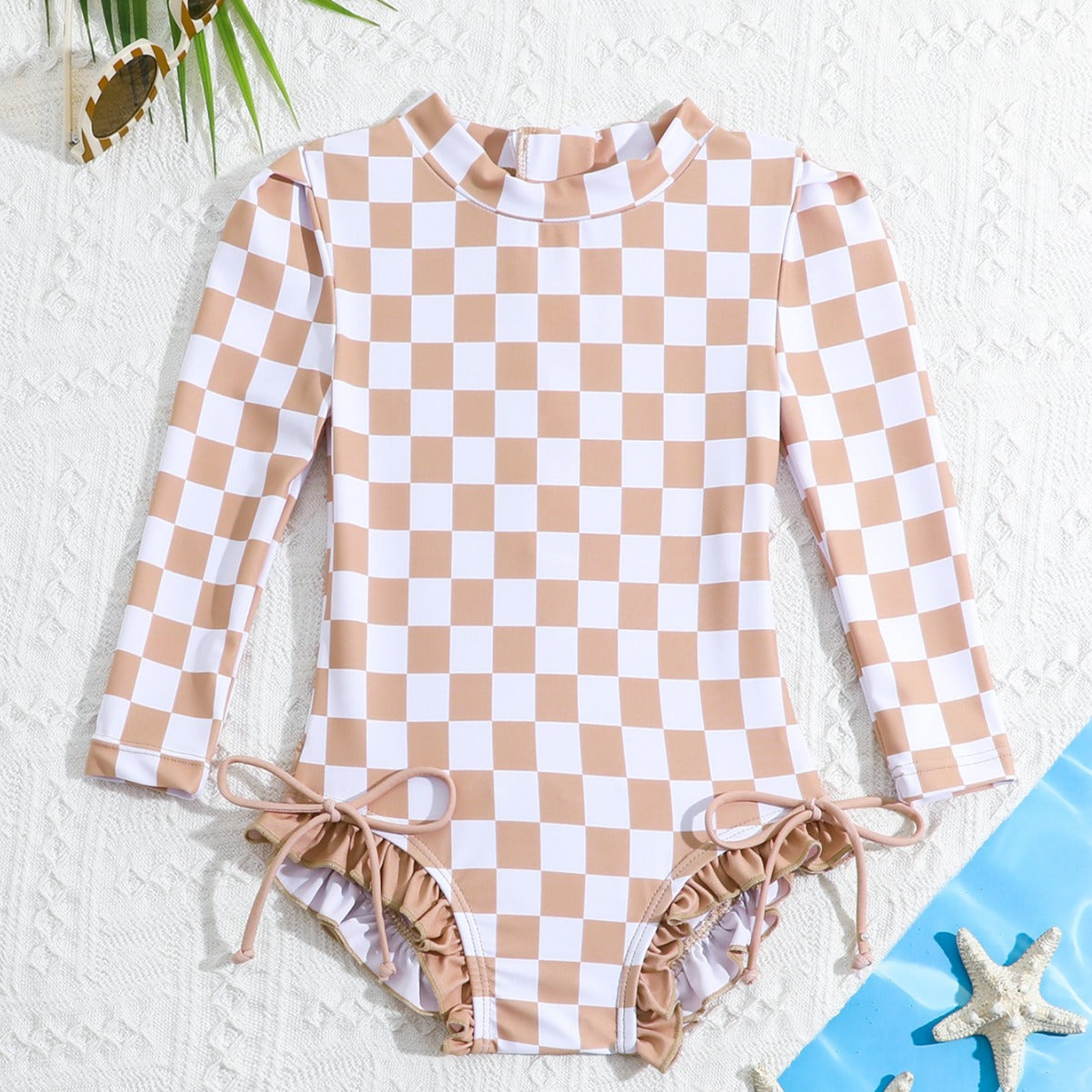 Kid's Plaid Swimsuit