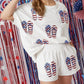 Independence Day Sequined Top + Shorts Set