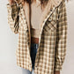 Thickened Flannel Plaid Hoodie Jacket