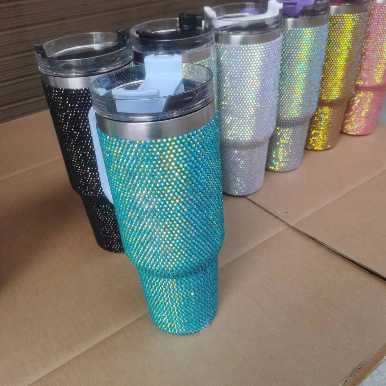 Color Diamond 40OZ Stainless Steel Tumblers