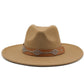 Studded Wide Brim Panama Hat