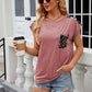 Leopard Print Pocket T-shirt