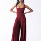 Elastic high waist jumpsuit