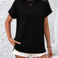 Exposed Seam Crew Neck Ribbed T-shirt-6 Colors