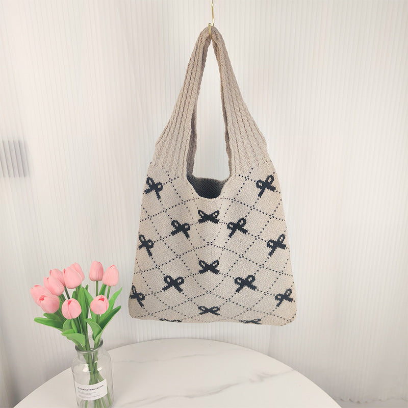 Knitted Bag Bow Bag