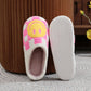 Checkered Smiley Face Slippers