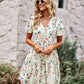 Floral V-neck Dress-6 Colors