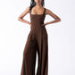 Elastic high waist jumpsuit