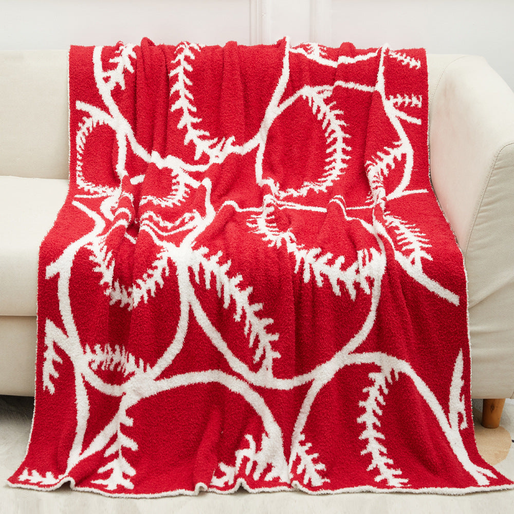 Baseball Half Fleece Blanket