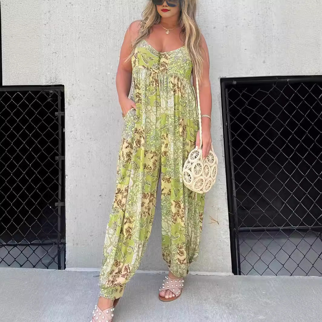 Paisley Pattern Jumpsuit