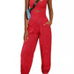 Camisole Tracksuit Jumpsuit with Pockets