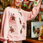 Christmas Ginger Bread Man Sequin Sweatshirt