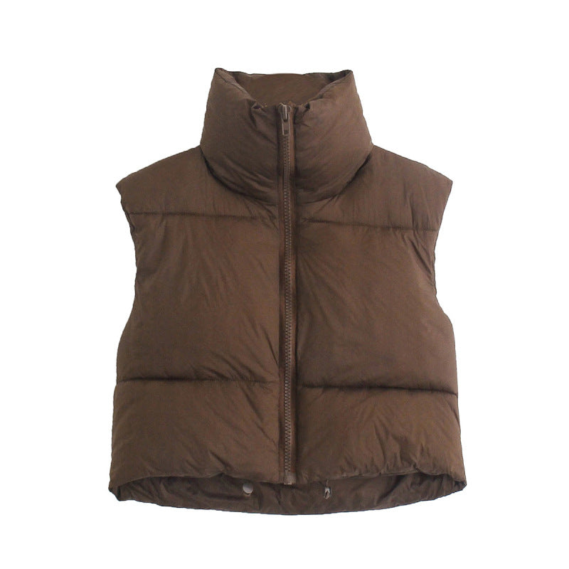 Zipper Vest Puffer Coat