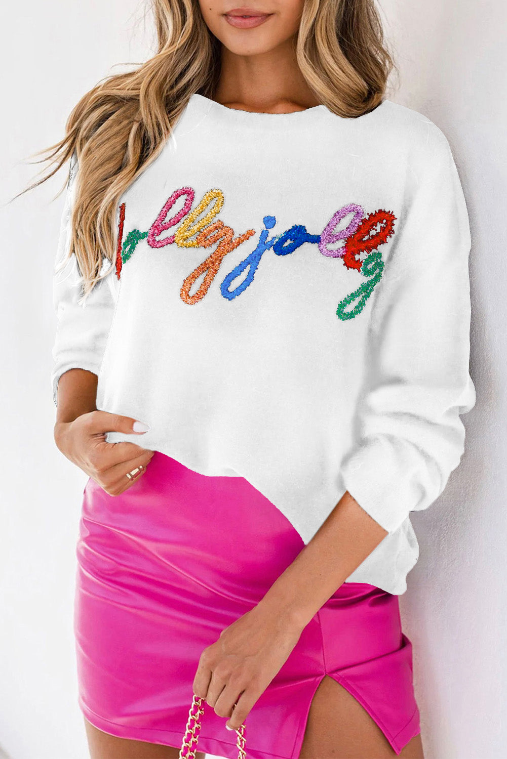 Holly Jolly Round Neck Casual Sweater