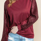 Loose Sequin Panel Top