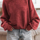 Drop Shoulder Crew Neck Pullover Sweatshirt