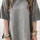 Wash Exposed Seam Oversized Tee