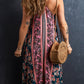 Boho Floral Patchwork Print Sundress