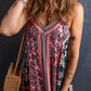 Boho Floral Patchwork Print Sundress