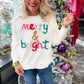 Christmas Glitter Yarn Sweater